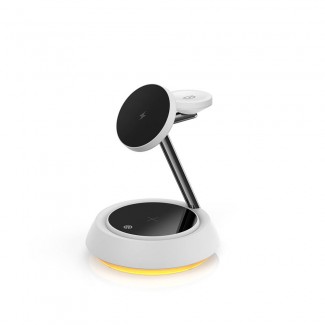 Wiwu Wi-W002 3in1 Hızlı Şarj Özellikli Magnetik Kablosuz Şarj Standı Wiwu Wi-W002 3in1 Hızlı Şarj Özellikli Magnetik Kablosuz Şarj Standı