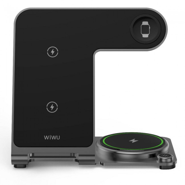 Wiwu Wi-W005 Armor 3in1 Hızlı Şarj Özellikli Magnetik Kablosuz Şarj Standı Wiwu Wi-W005 Armor 3in1 Hızlı Şarj Özellikli Magnetik Kablosuz Şarj Standı