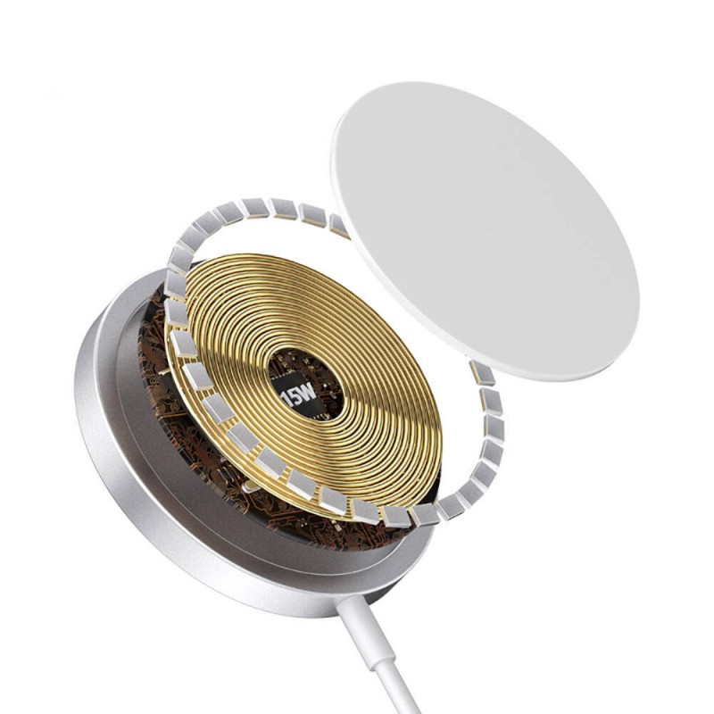 Bal-z Wiwu Wi-W009 Interstellar 15W Hızlı Şarj Özellikli M-safe PD Wireless Şarj Aleti