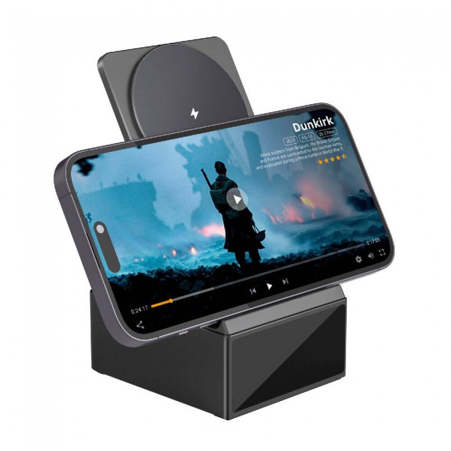 Wiwu Wi-W011 Platinum 3in1 Dijital Saatli ve Alarmlı Hızlı Şarj Özellikli Magnetik Kablosuz Şarj Standı Wiwu Wi-W011 Platinum 3in1 Dijital Saatli ve Alarmlı Hızlı Şarj Özellikli Magnetik Kablosuz Şarj Standı