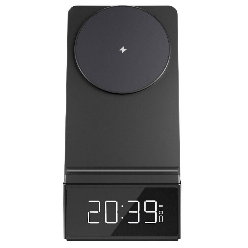 Bal-z Wiwu Wi-W011 Platinum 3in1 Dijital Saatli ve Alarmlı Hızlı Şarj Özellikli Magnetik Kablosuz Şarj Standı