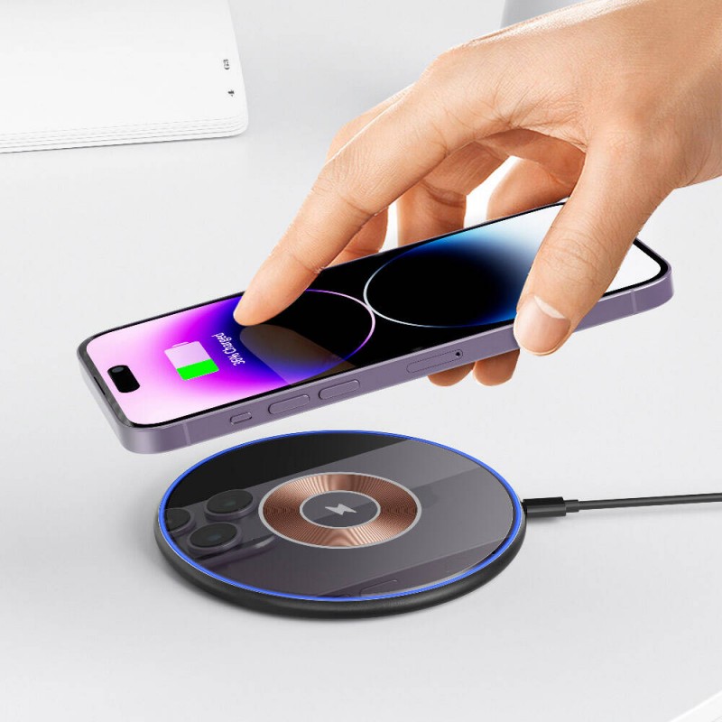 Bal-z Wiwu Wi-W013 Quantus 15W Hızlı Şarj Özellikli Masaüstü Wireless Şarj Aleti