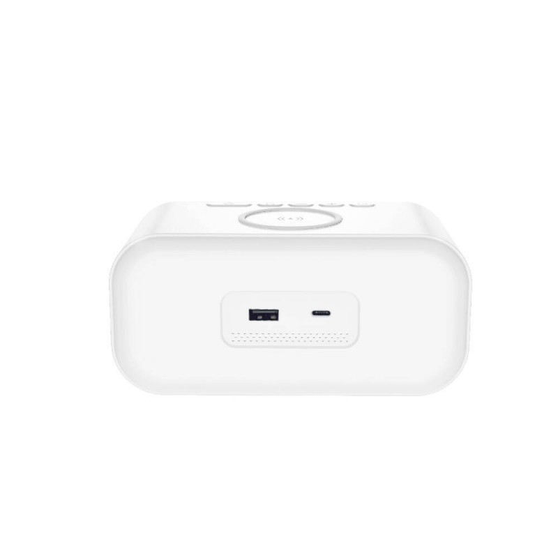 Bal-z Wiwu Wi-W015 Time 4in1 Dijital Saat Alarm ve LED Işık Özellikli Wireless Şarj Aleti