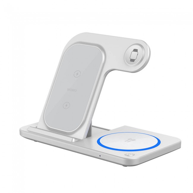 Wiwu Wi-W020 3in1 Katlanabilir Hızlı Şarj Özellikli Magnetik Kablosuz Şarj Standı Wiwu Wi-W020 3in1 Katlanabilir Hızlı Şarj Özellikli Magnetik Kablosuz Şarj Standı