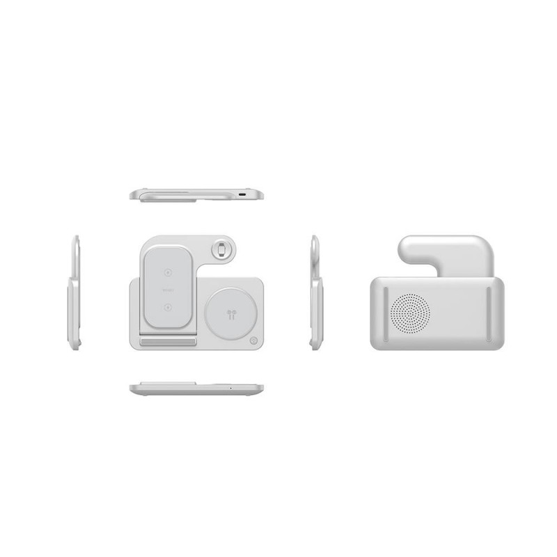 Bal-z Wiwu Wi-W020 3in1 Katlanabilir Hızlı Şarj Özellikli Magnetik Kablosuz Şarj Standı