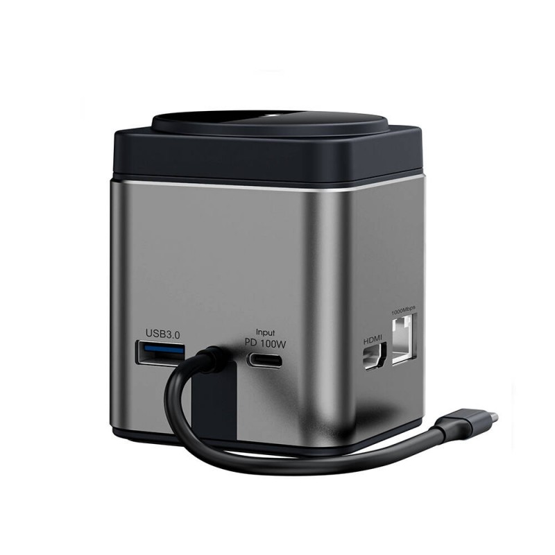 Bal-z Wiwu Wi-W025 9in1 M-safe Şarj Özellikli Type-C Hub PD 100W USB 3.0 SD/TF HDMI RJ45