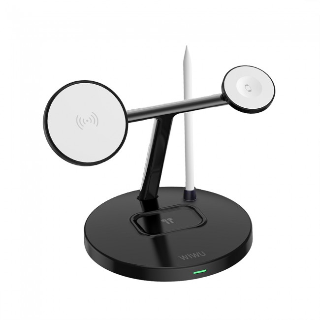 Wiwu Wi-W032 4 in 1 Magnetik Hızlı Şarj Özellikli Kablosuz Şarj Standı 15W Wiwu Wi-W032 4 in 1 Magnetik Hızlı Şarj Özellikli Kablosuz Şarj Standı 15W