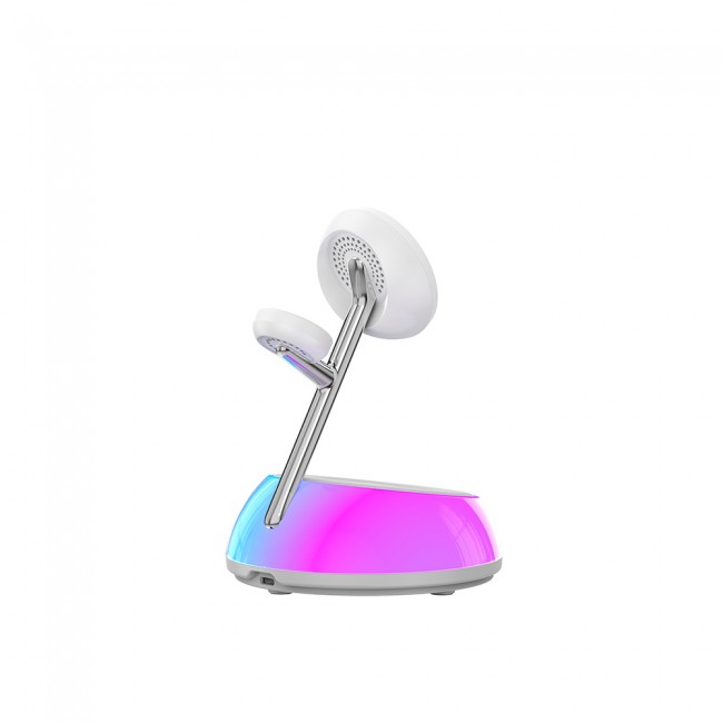 Wiwu Wi-W036 Qi2 3 in 1 Magnetik Hızlı Şarj Özellikli Ambiyans Işıklı Kablosuz Şarj Standı 15W Wiwu Wi-W036 Qi2 3 in 1 Magnetik Hızlı Şarj Özellikli Ambiyans Işıklı Kablosuz Şarj Standı 15W