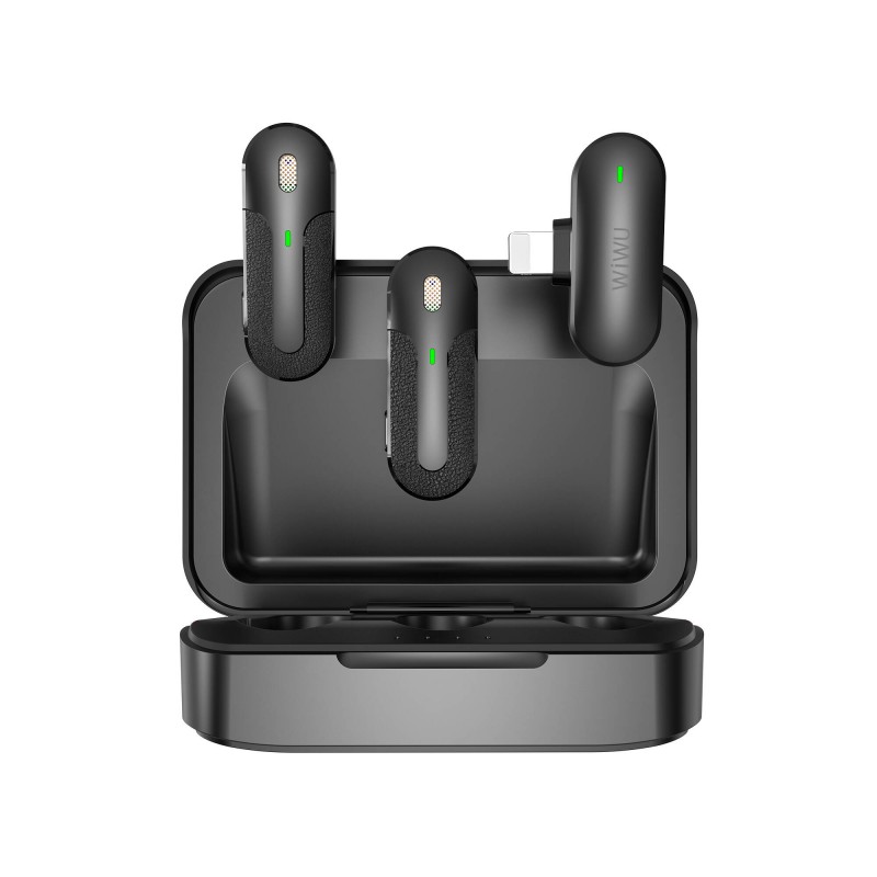 Bal-z Wiwu Wi-WM002 Lightning Şarj Portlu Kablosuz Yaka Mikrofonu