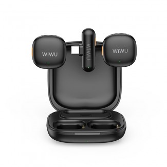 Wiwu Wi-WM006 2in1 Type-C Portlu Yapay Zeka Destekli ANC Özellikli Kablosuz Yaka Mikrofonu Wiwu Wi-WM006 2in1 Type-C Portlu Yapay Zeka Destekli ANC Özellikli Kablosuz Yaka Mikrofonu