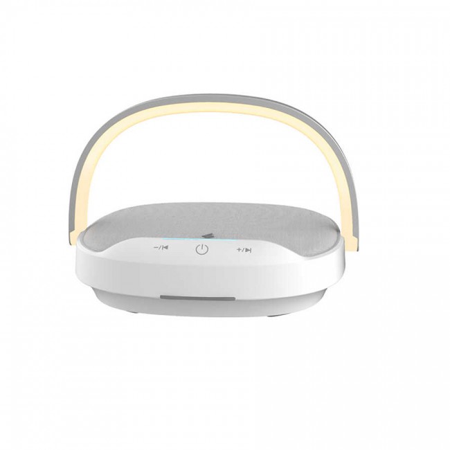 Wiwu Y1 Gece Lambalı Ve Kablosuz Şarj Standlı Bluetooth Speaker Hoparlör Wiwu Y1 Gece Lambalı Ve Kablosuz Şarj Standlı Bluetooth Speaker Hoparlör