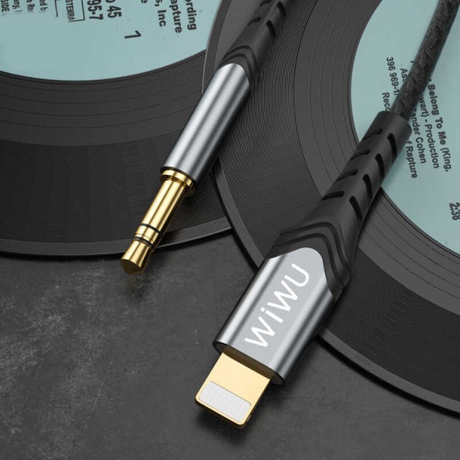 Wiwu YP-02 Lightning To Aux Audio Kablo Wiwu YP-02 Lightning To Aux Audio Kablo