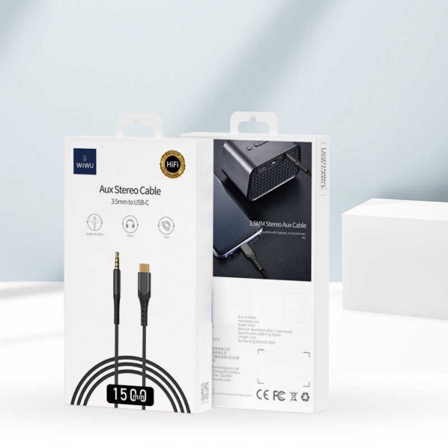 Wiwu YP-03 Type-C To Aux Audio Kablo Wiwu YP-03 Type-C To Aux Audio Kablo