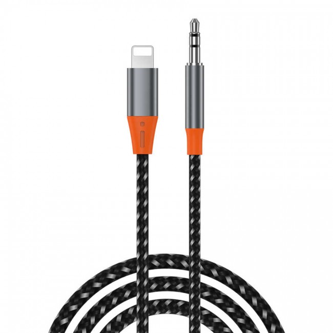 Wiwu YP06 Lightning To 3.5mm Aux Audio Ses Kablosu 1.2M Wiwu YP06 Lightning To 3.5mm Aux Audio Ses Kablosu 1.2M