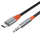 Wiwu YP07 Type-C To 3.5mm Aux Audio Ses Kablosu 1.2M Wiwu YP07 Type-C To 3.5mm Aux Audio Ses Kablosu 1.2M