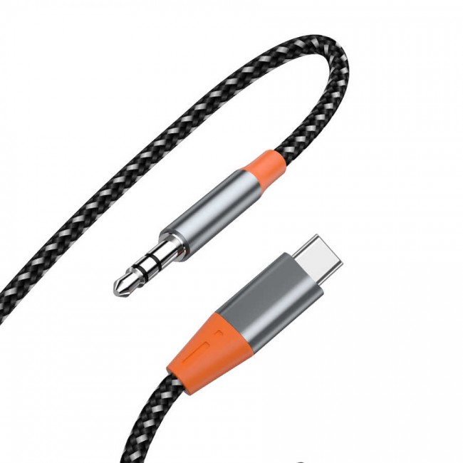 Wiwu YP07 Type-C To 3.5mm Aux Audio Ses Kablosu 1.2M Wiwu YP07 Type-C To 3.5mm Aux Audio Ses Kablosu 1.2M