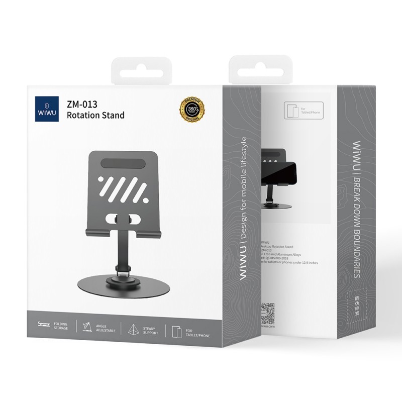 Bal-z Wiwu ZM-013 Taşınabilir Katlanabilir 360° Dönebilen Metal Telefon ve Tablet Standı