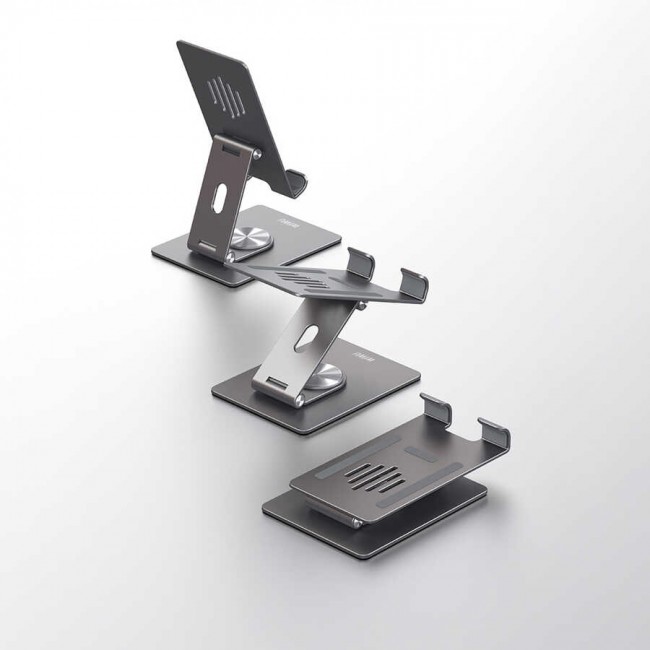 Wiwu ZM106 Taşınabilir Katlanabilir 360 Dönebilen Metal Telefon ve Tablet Standı