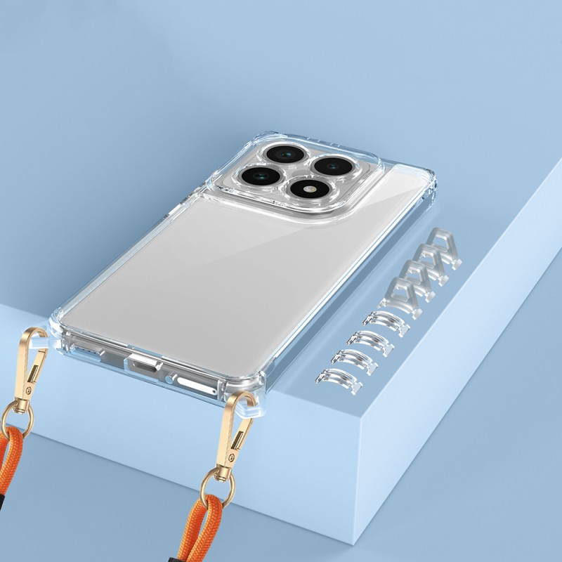 Bal-z Xiaomi 14T Kılıf Airbagli Takılabilir Askı Aparatlı Zore Snap Silikon Kapak