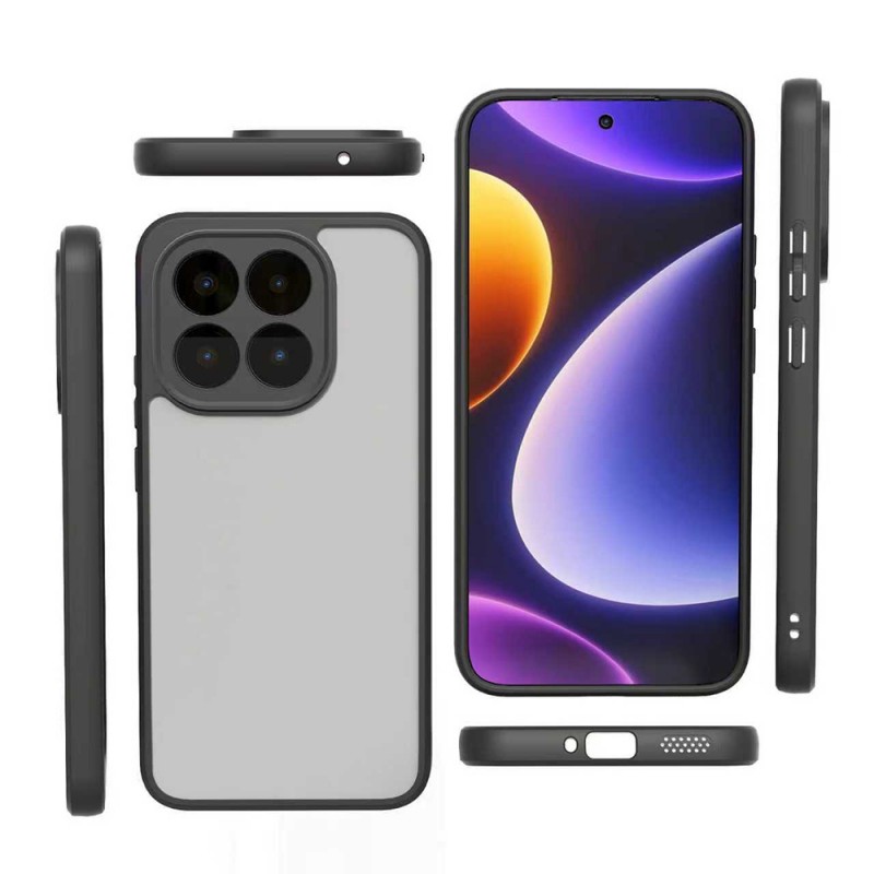 Bal-z Xiaomi 15T Kılıf Kamera Korumalı Şeffaf Arka Yüzey  New Roll Kapak