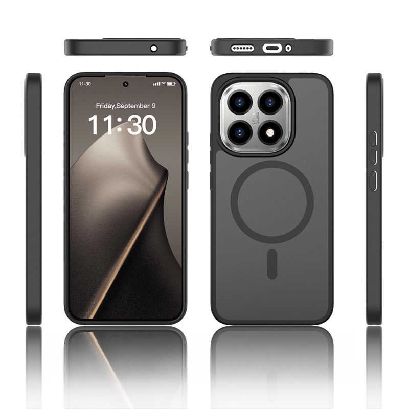 Bal-z Xiaomi 15T Kılıf Sert PC Arka Yüzey Wireless Şarj Özellikli Zore Flet M-safe Kapak