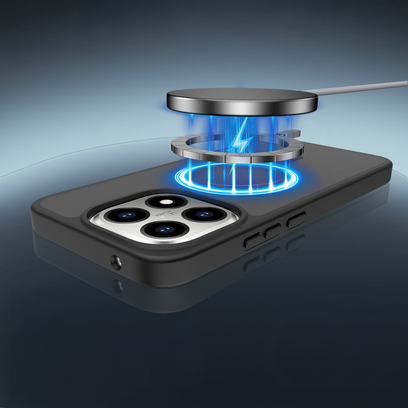 Bal-z Xiaomi 15T Kılıf Sert PC Arka Yüzey Wireless Şarj Özellikli Zore Flet M-safe Kapak