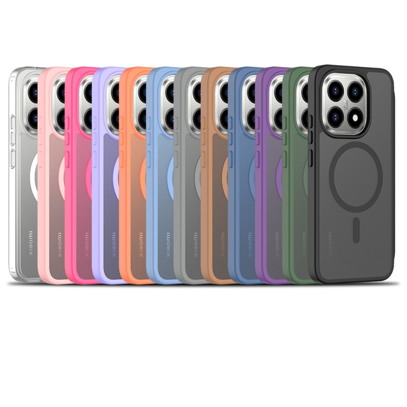 Bal-z Xiaomi 15T Kılıf Sert PC Arka Yüzey Wireless Şarj Özellikli Zore Flet M-safe Kapak