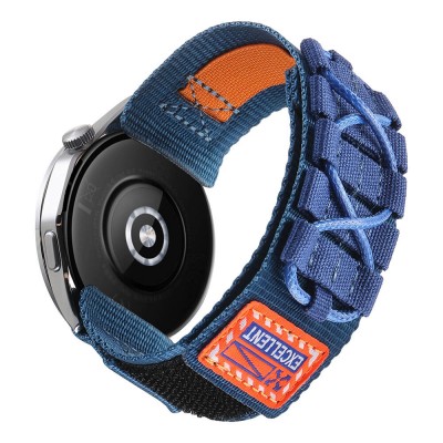 Bal-z Xiaomi Amazfit Pace  KRD-112 22mm Orbital Örgülü Halat Tasarımlı Naylon Kumaş Hasır Kordon