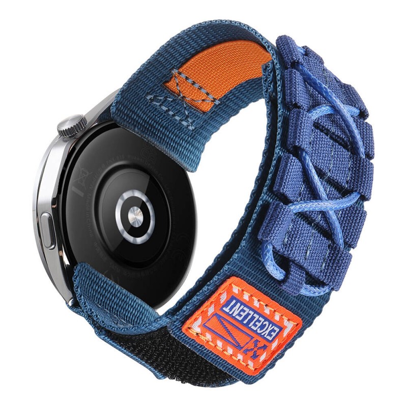 Bal-z Xiaomi Amazfit Pace  KRD-112 22mm Orbital Örgülü Halat Tasarımlı Naylon Kumaş Hasır Kordon