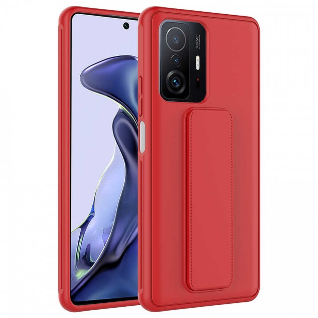 Xiaomi Mi 11T 5G Kılıf Zore Qstand Kapak Xiaomi Mi 11T 5G Kılıf Zore Qstand Kapak