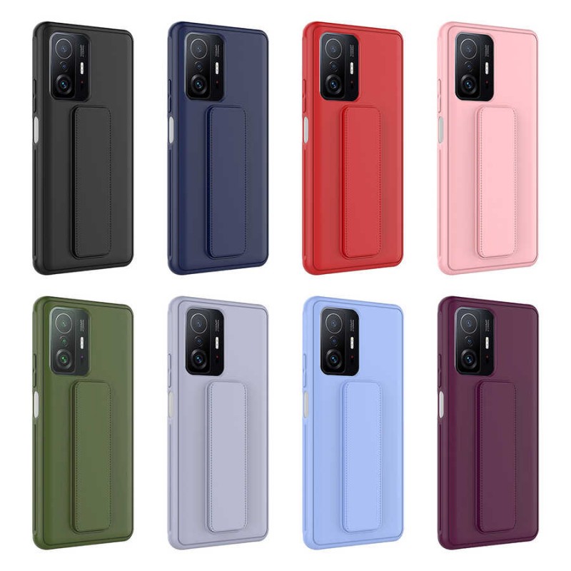 Xiaomi Mi 11T Pro 5G Kılıf Zore Qstand Kapak Xiaomi Mi 11T Pro 5G Kılıf Zore Qstand Kapak