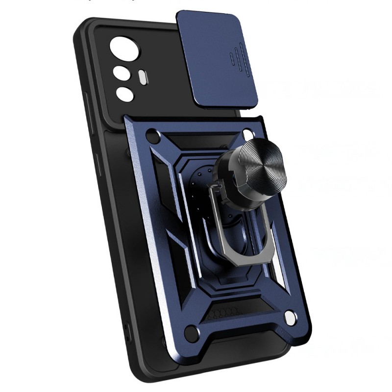 Bal-z Xiaomi Mi 12 Lite Kılıf Magnetik Standlı Kamera Korumalı Zore Sürgülü Vega Kapak