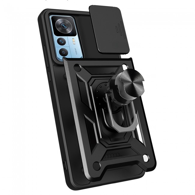 Xiaomi Mi 12T Kılıf Magnetik Standlı Kamera Korumalı Zore Sürgülü Vega Kapak Xiaomi Mi 12T Kılıf Magnetik Standlı Kamera Korumalı Zore Sürgülü Vega Kapak