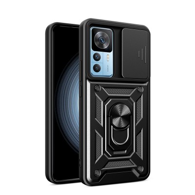 Xiaomi Mi 12T Kılıf Magnetik Standlı Kamera Korumalı Zore Sürgülü Vega Kapak