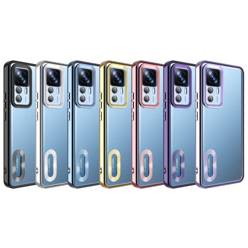 Bal-z Xiaomi Mi 12T Pro Kılıf Kamera Korumalı Logo Gösteren  Omega Kapak