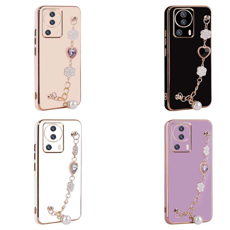 Bal-z Xiaomi Mi 13 Lite Kılıf El Tutamaçlı Kamera Korumalı  Taka Silikon Kapak