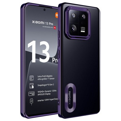Xiaomi Mi 13 Pro Kılıf Kamera Korumalı Logo Gösteren Zore Omega Kapak