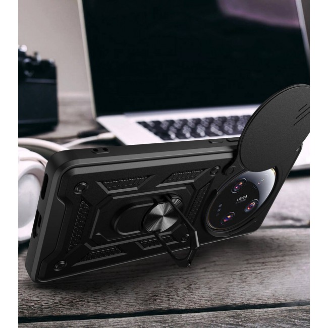 Xiaomi Mi 13 Ultra Kılıf Magnetik Standlı Kamera Korumalı Zore Sürgülü Vega Kapak Xiaomi Mi 13 Ultra Kılıf Magnetik Standlı Kamera Korumalı Zore Sürgülü Vega Kapak