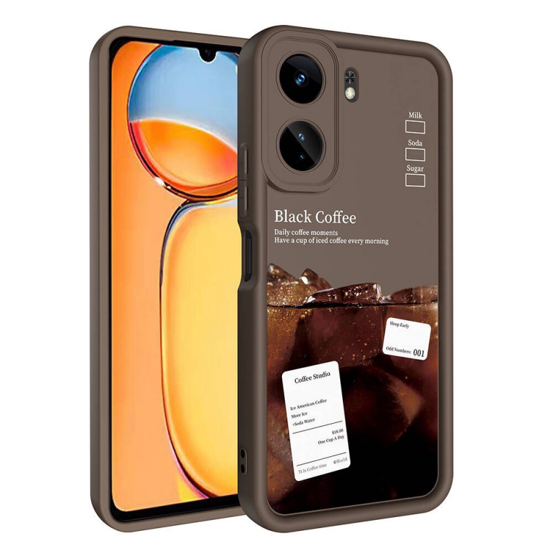 Bal-z Xiaomi Mi 13T Kılıf Kamera Korumalı Baskılı Arka Yüzey  Klas Kapak