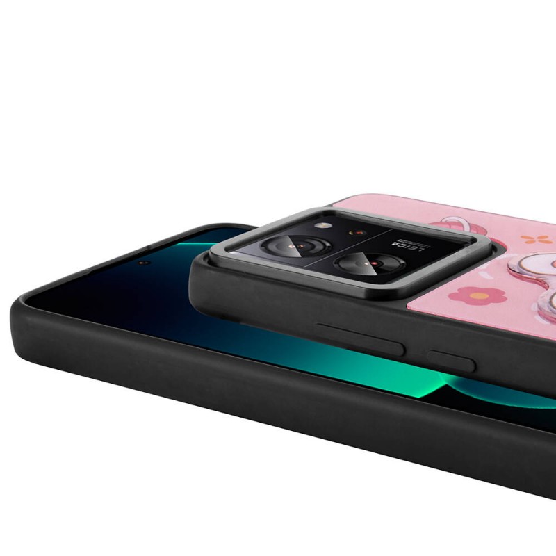 Bal-z Xiaomi Mi 13T Kılıf Parlayan Kabartmalı İkonik Figürlü  Amas Silikon Kapak