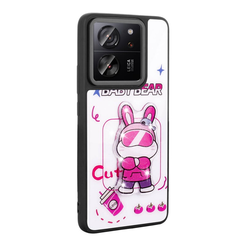 Bal-z Xiaomi Mi 13T Kılıf Parlayan Kabartmalı İkonik Figürlü  Amas Silikon Kapak