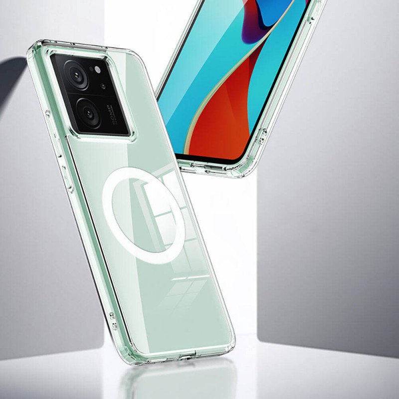 Bal-z Xiaomi Mi 13T Kılıf Sert PC Arka Yüzey Wireless Şarj Özellikli  Flet M-safe Kapak