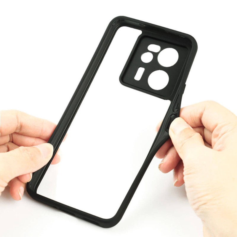 Bal-z Xiaomi Mi 13T Pro Kılıf Kamera Korumalı Şeffaf Arka Yüzey  New Roll Kapak