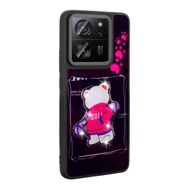 Bal-z Xiaomi Mi 13T Pro Kılıf Parlayan Kabartmalı İkonik Figürlü  Amas Silikon Kapak