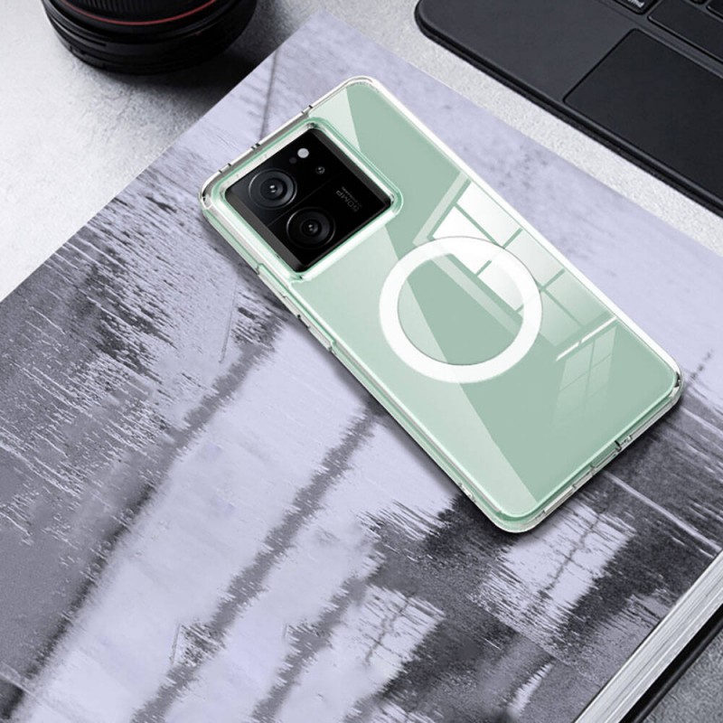 Bal-z Xiaomi Mi 13T Pro Kılıf Sert PC Arka Yüzey Wireless Şarj Özellikli  Flet M-safe Kapak