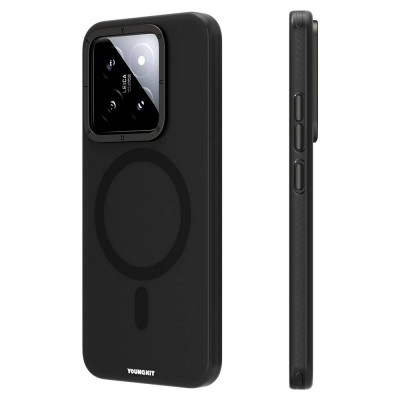 Xiaomi Mi 14 Kılıf M-safe Şarj Özellikli Youngkit Hidden Sand Serisi Kapak