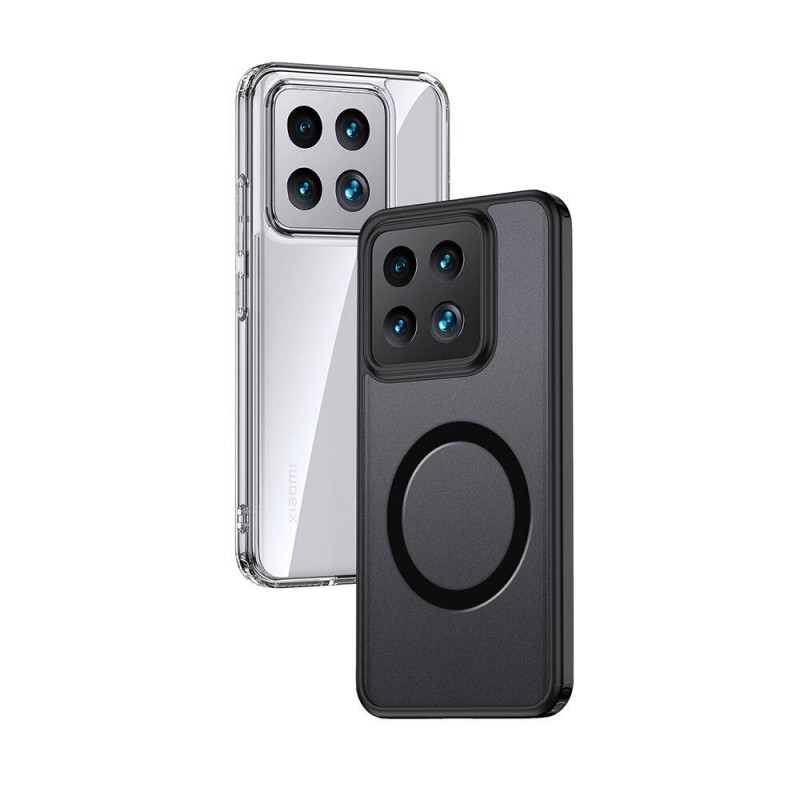 Bal-z Xiaomi Mi 14 Kılıf Sert PC Arka Yüzey Wireless Şarj Özellikli  Flet M-safe Kapak