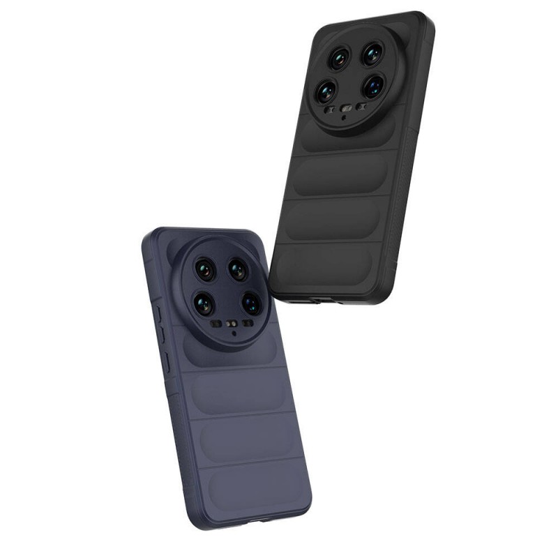 Bal-z Xiaomi Mi 14 Ultra Kılıf Esnek TPU Oyuklu Arka Yüzey Tasarımlı  Etnik Silikon Kapak