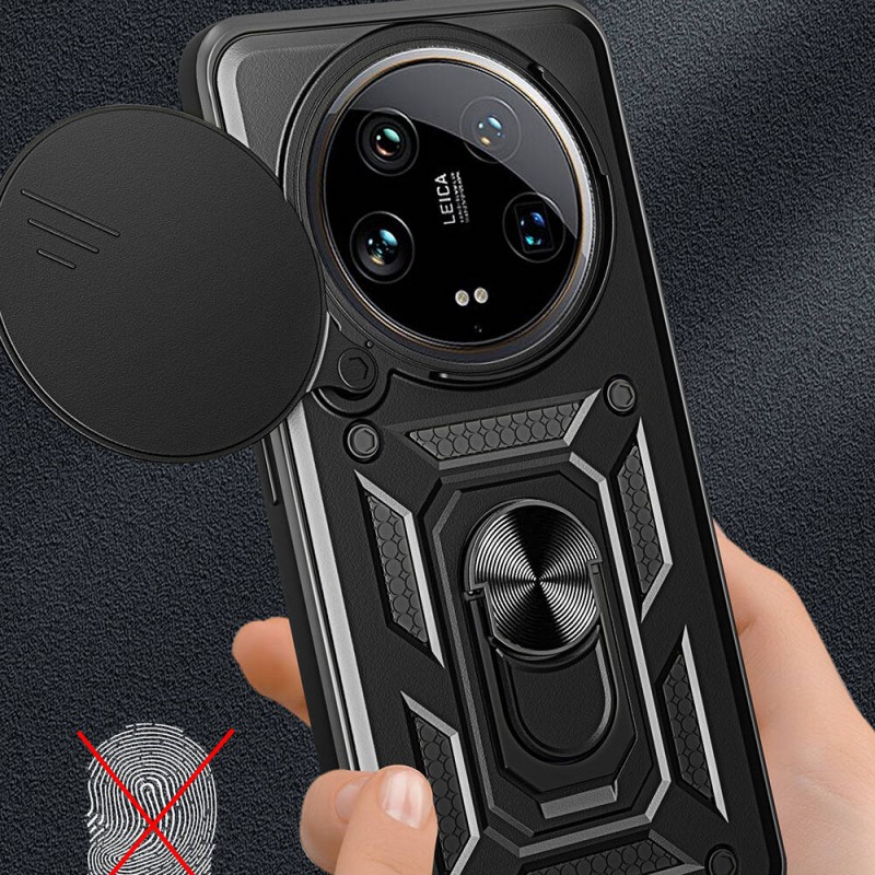 Xiaomi Mi 14 Ultra Kılıf Magnetik Standlı Kamera Korumalı Zore Sürgülü Vega Kapak Xiaomi Mi 14 Ultra Kılıf Magnetik Standlı Kamera Korumalı Zore Sürgülü Vega Kapak