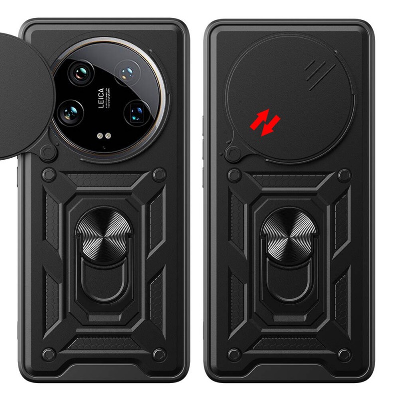 Xiaomi Mi 14 Ultra Kılıf Magnetik Standlı Kamera Korumalı Zore Sürgülü Vega Kapak Xiaomi Mi 14 Ultra Kılıf Magnetik Standlı Kamera Korumalı Zore Sürgülü Vega Kapak